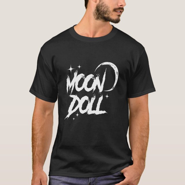 Moon Doll Harajuku Gothic Alt Grunge Egirl Eboy Em T-Shirt (Front)