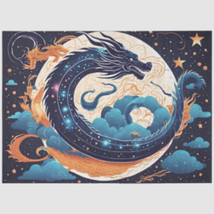 moon dragon tissue paper