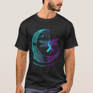 Moon Dragonfly Suicide Prevention Awareness T-Shirt