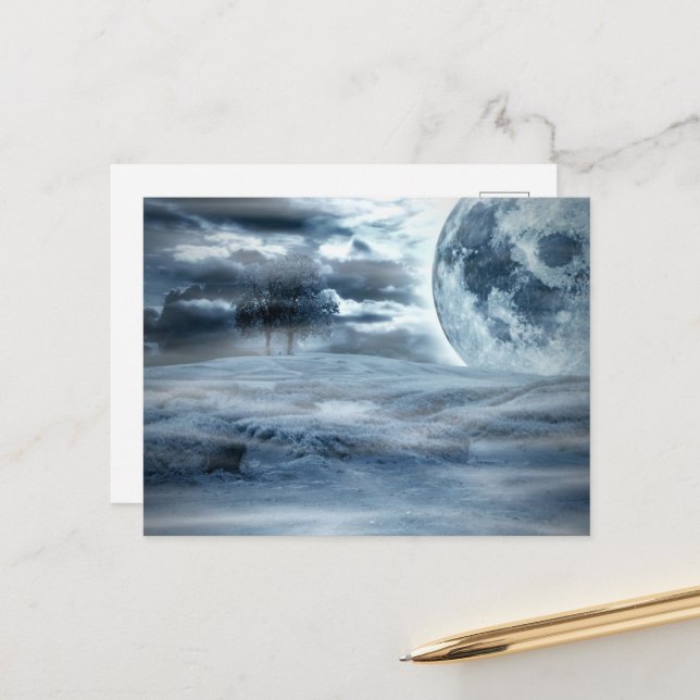 Moon Dream Postcard (Front/Back In Situ)