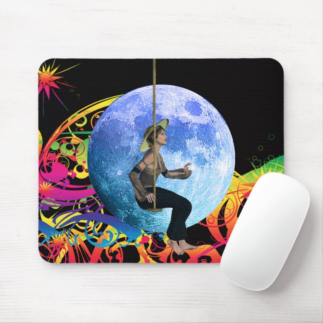 Moon Dreamer Mouse Pad (With Mouse)