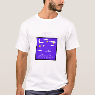 Moon Dreams – Night Sky with Mountains and Stars T-Shirt