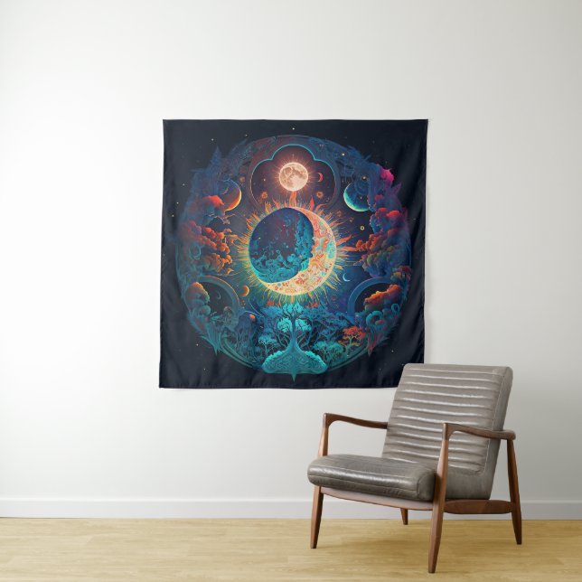 Moon Dreams Tapestry (In Situ)