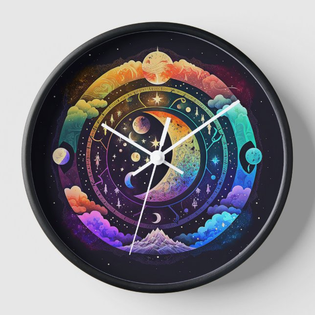 Moon Dreams Wall Clock (Front)