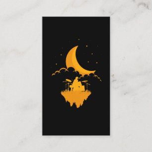 Moon Drummer Solo Drum Set Dream Business Card