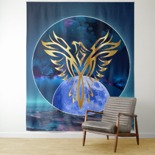 Moon Eagle Tapestry