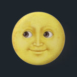 Moon Emoji 6 Cm Round Badge<br><div class="desc">Full Moon with face emoji</div>