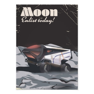 Moon - "Enlist Today" Sci-fi poster