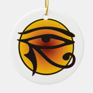 Moon Eye Of Horus Ceramic Tree Decoration