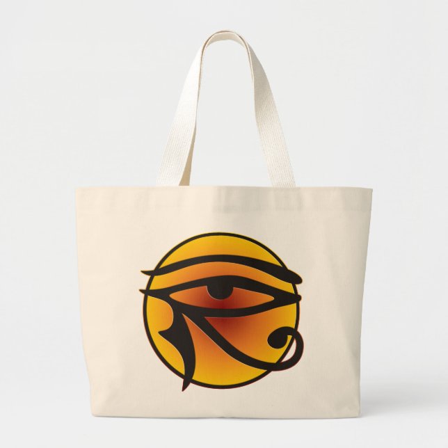 Moon Eye Of Horus Large Tote Bag (Front)