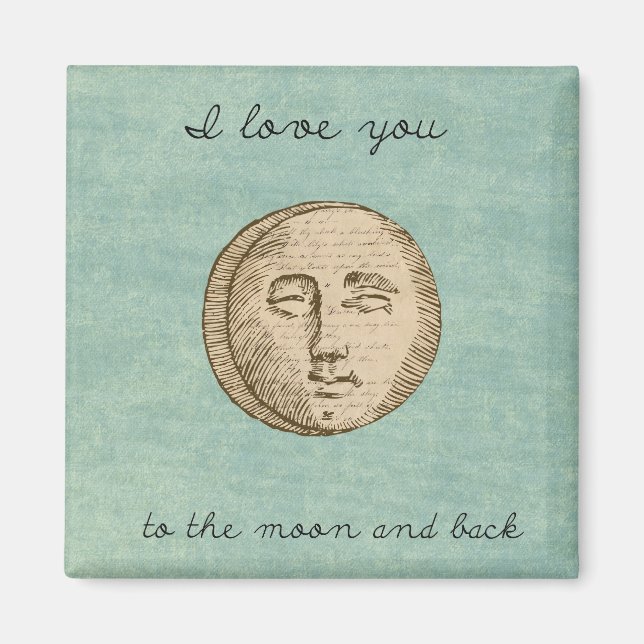 Moon Face Love Magnet (Front)