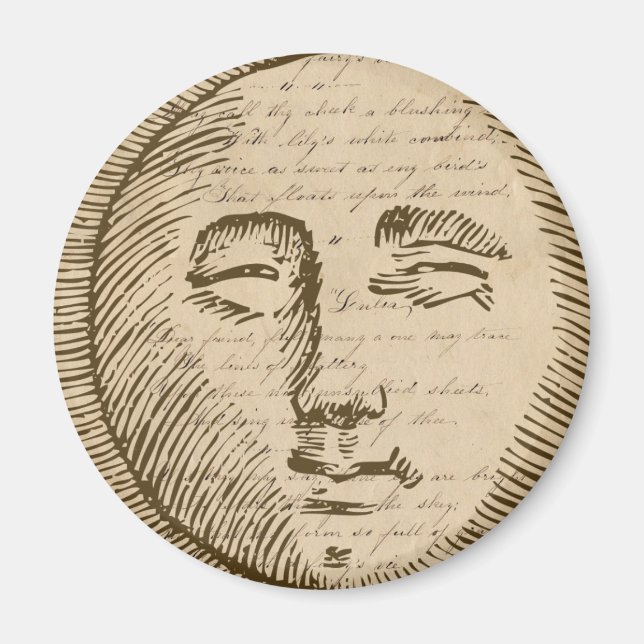 Moon Face Magnet (Front)