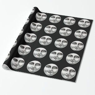 Moon Face Wrapping Paper