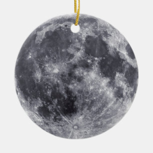 Moon Facing Earth Ornament