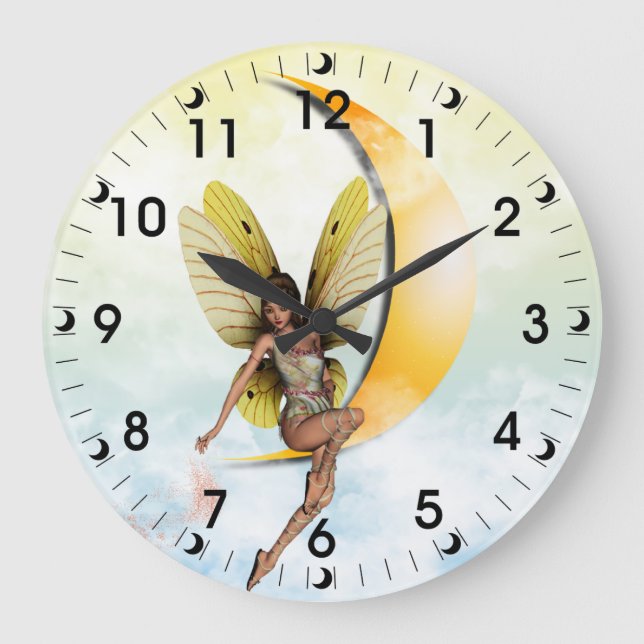 Moon Fairy Large Clock (Front)