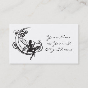 Moon Fairy Silhouette Thunder_Cove Business Card