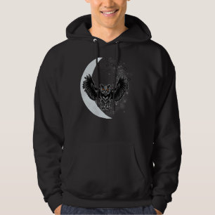 Moon Favourite Animal Owl Hoodie