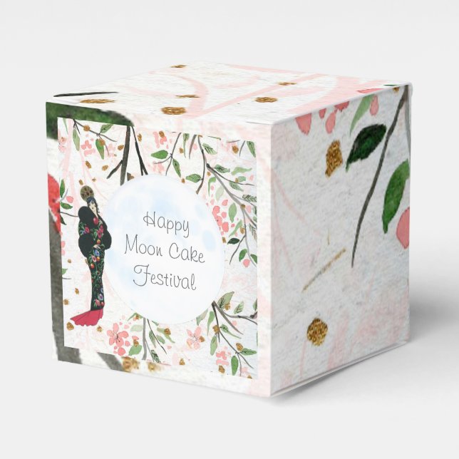 Moon Festival Chinese Autumn Festival Favour Box (Front Side)