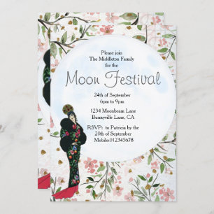 Moon  Festival Chinese Autumn Festival  invitation
