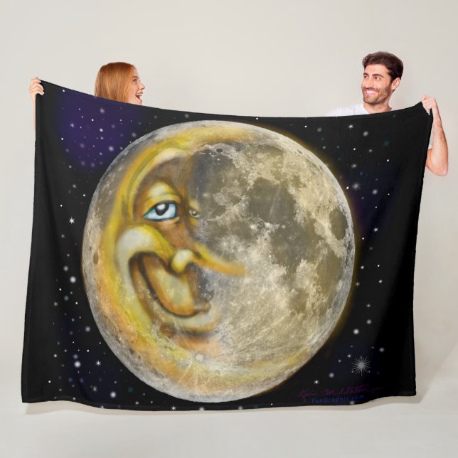 Moon Fleece Blanket (In Situ)