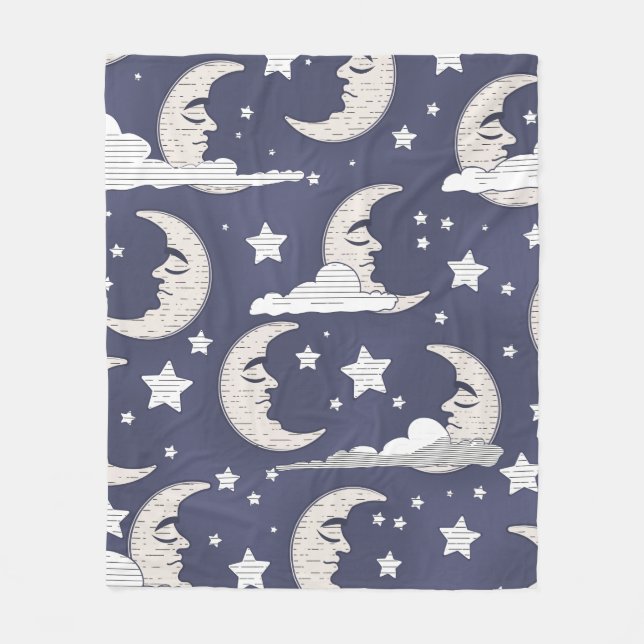 Moon Fleece Blanket (Front)