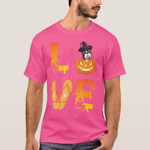 Moon Flip Flop Bat Spider Pumpkin Love Boxer Hallo T-Shirt