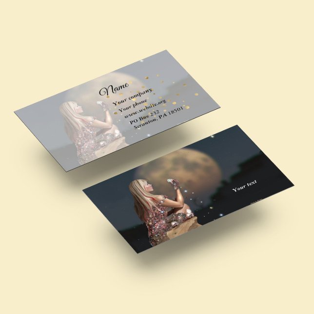 Moon Flower Business Card (Creator Uploaded)