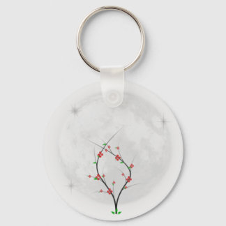 Moon Flower Keychain