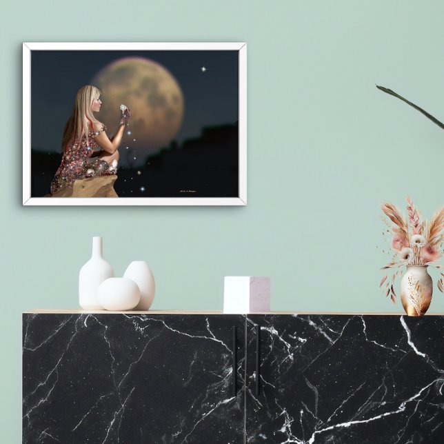 Moon Flower Poster (Creator Uploaded)