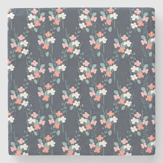 Moon Flower Stone Coaster (Front)
