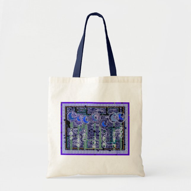 MOON FLOWERS Book Bag (Front)