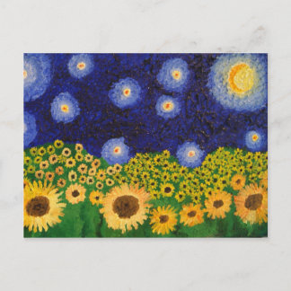 Moon Flowers Postcard