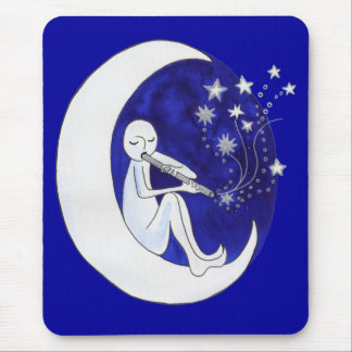 Moon flute mouse mat