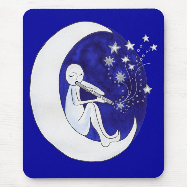 Moon flute mouse mat (Front)