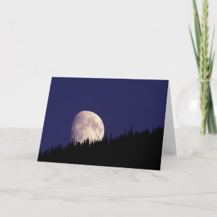 Moon & Forest Glacier National Park Montana Card