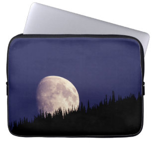 Moon & Forest   Glacier National Park Montana Laptop Sleeve