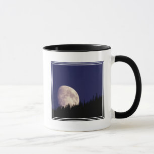 Moon & Forest   Glacier National Park Montana Mug