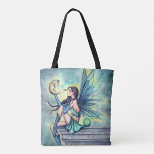 Moon Friend Fairy Fantasy Art by Molly Harrison Tote Bag