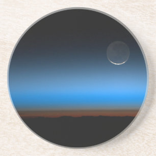 Moon From Space Sandstone Coaster