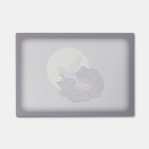 Moon Gazing Purple Flower Fairy Evening Sky Post-it Notes