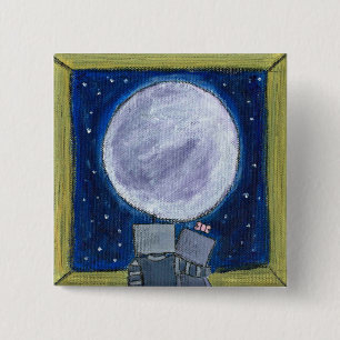 Moon-Gazing Robots Button