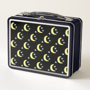Moon Glow Metal Lunchbox (Black & Soft Yellow)