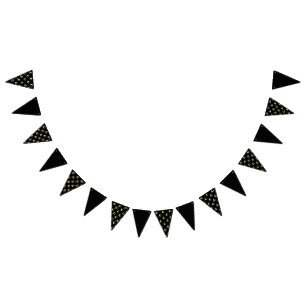 Moon Glow Party Banner (Black & Soft Yellow)
