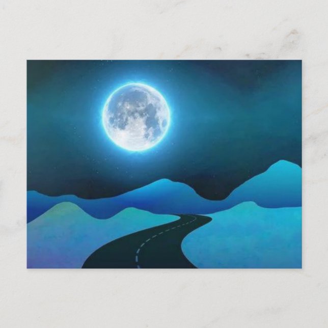 Moon glow postcard (Front)