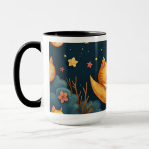 moon god cat mug