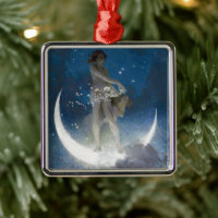 Moon Goddess Bare Scattering Night Stars