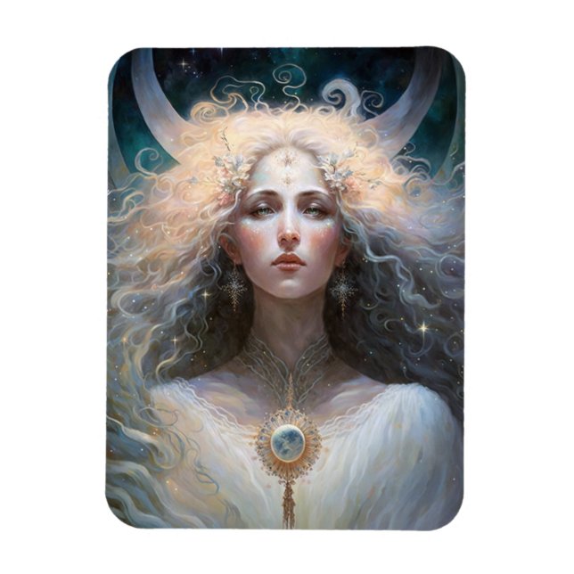 Moon Goddess Fantasy Art Magnet (Vertical)