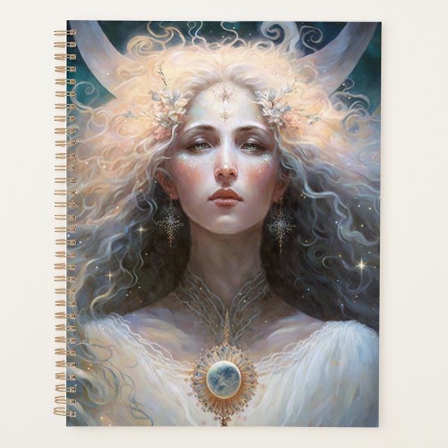 Moon Goddess Fantasy Art Planner (Front)