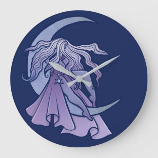 Moon Goddess Large Clock