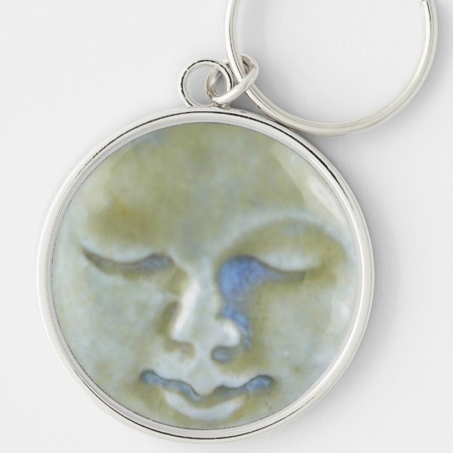 Moon Goddess Moonstone Key Ring (Front)